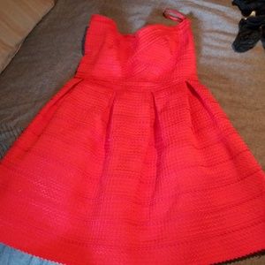 Red tub top dress